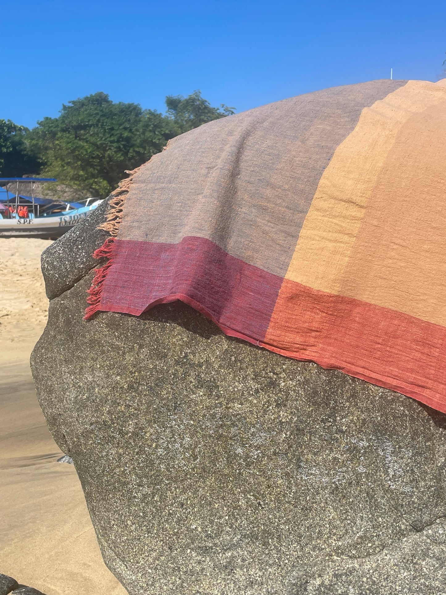 Landscape cotton throw #1