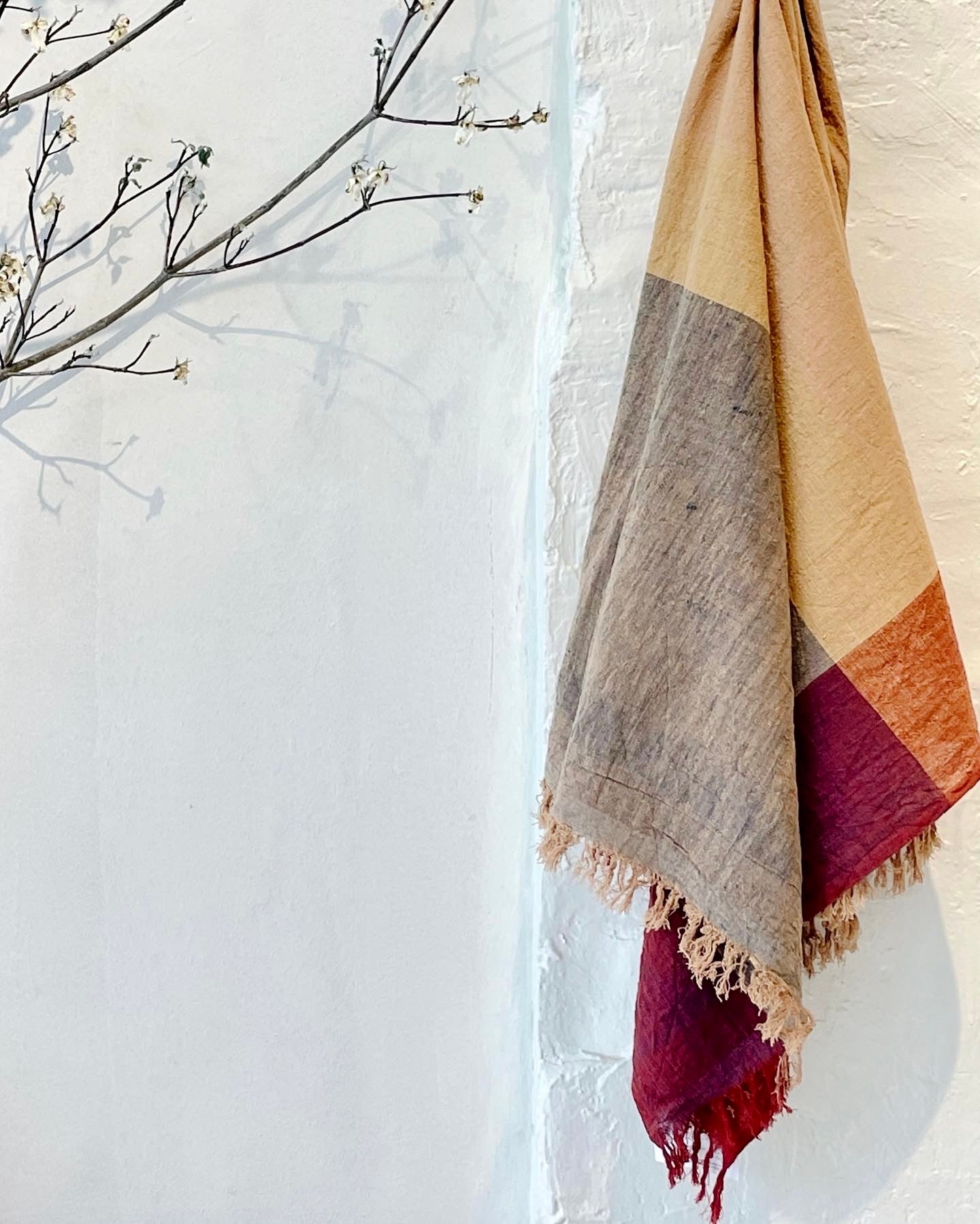 Landscape cotton throw #2 - Behind the Hill