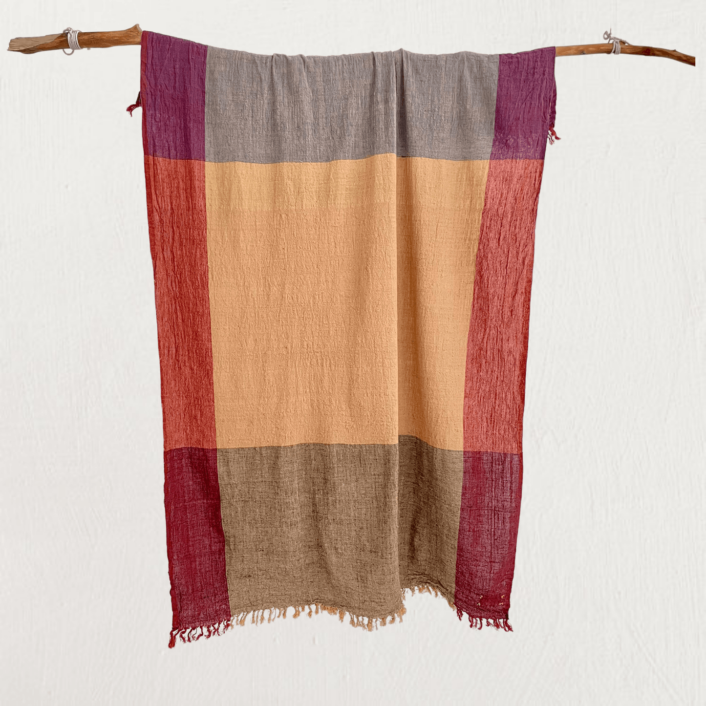 Landscape cotton throw #2 - Behind the Hill