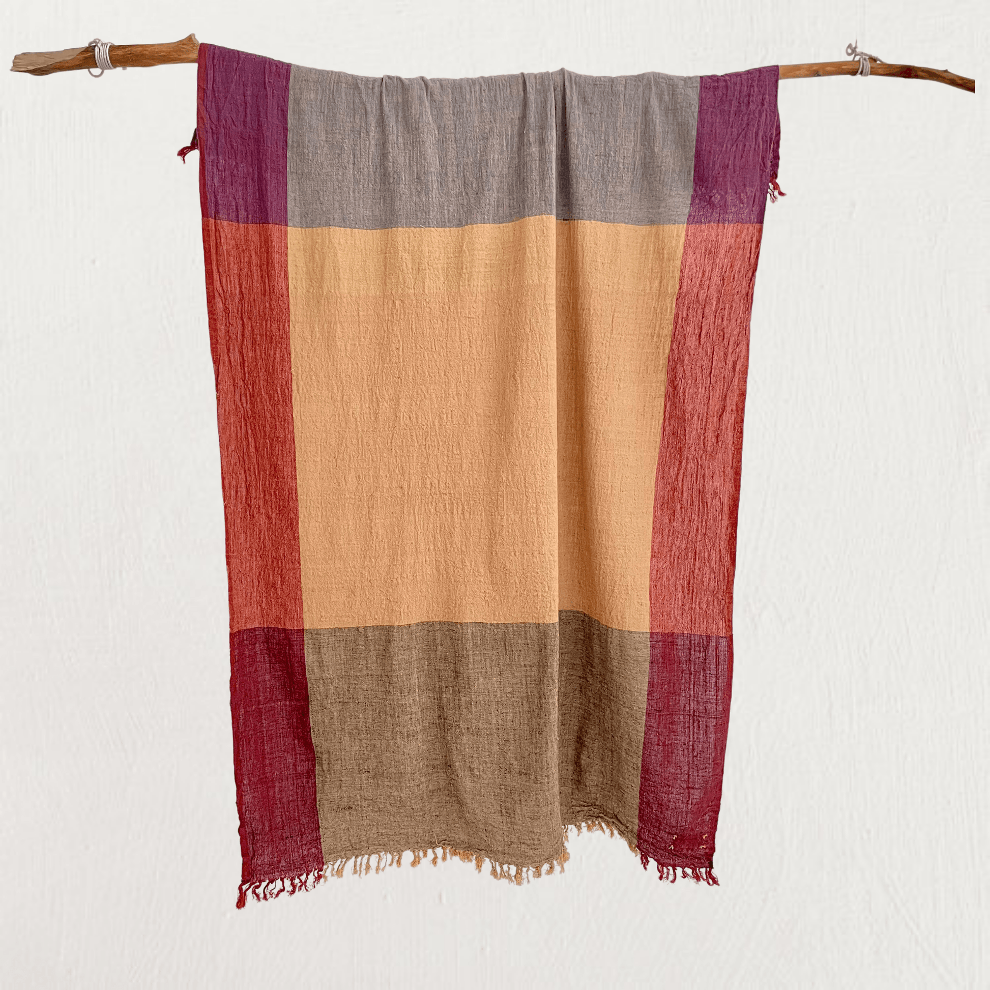 Landscape cotton throw #2 - Behind the Hill