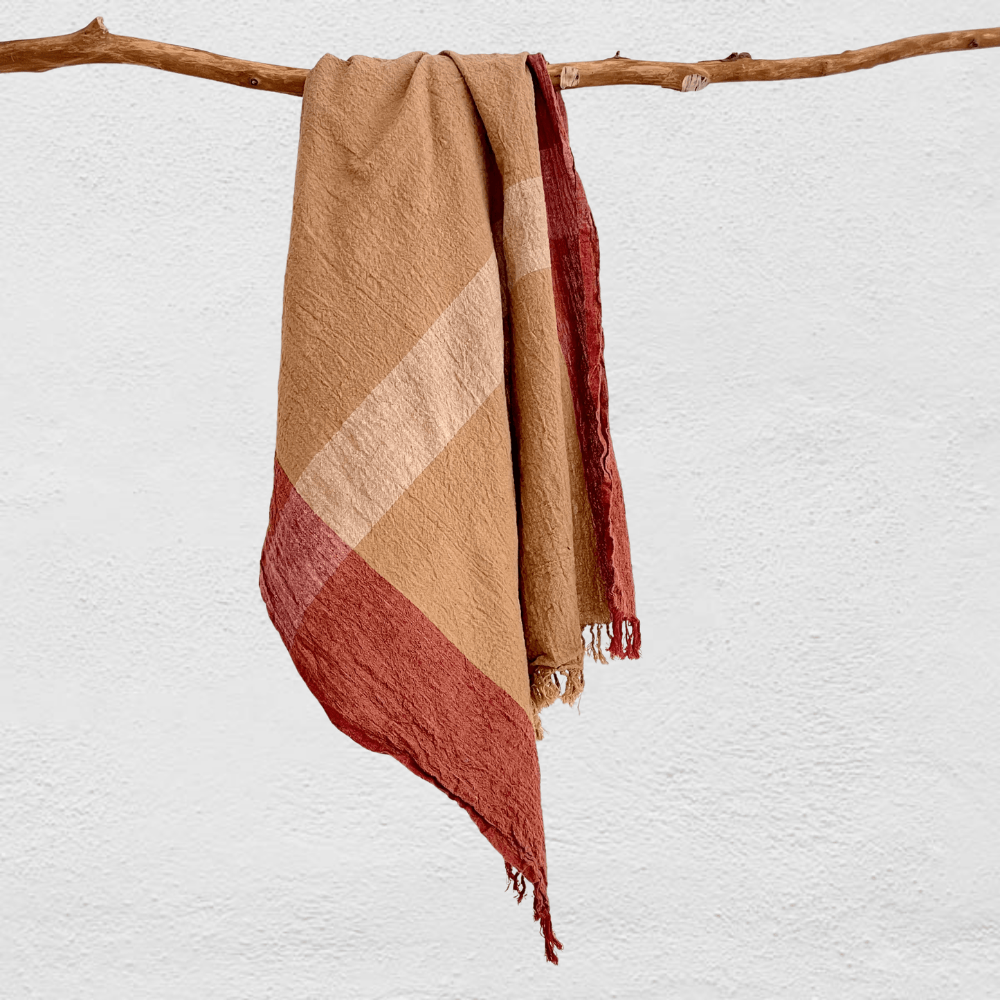 Landscape cotton throw #3 - Behind the Hill