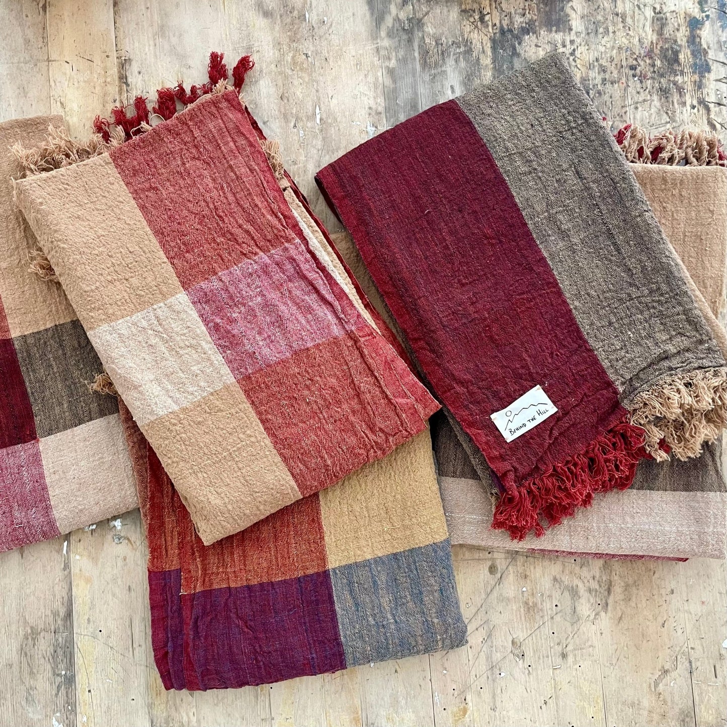 Landscape cotton throw #4 - Behind the Hill
