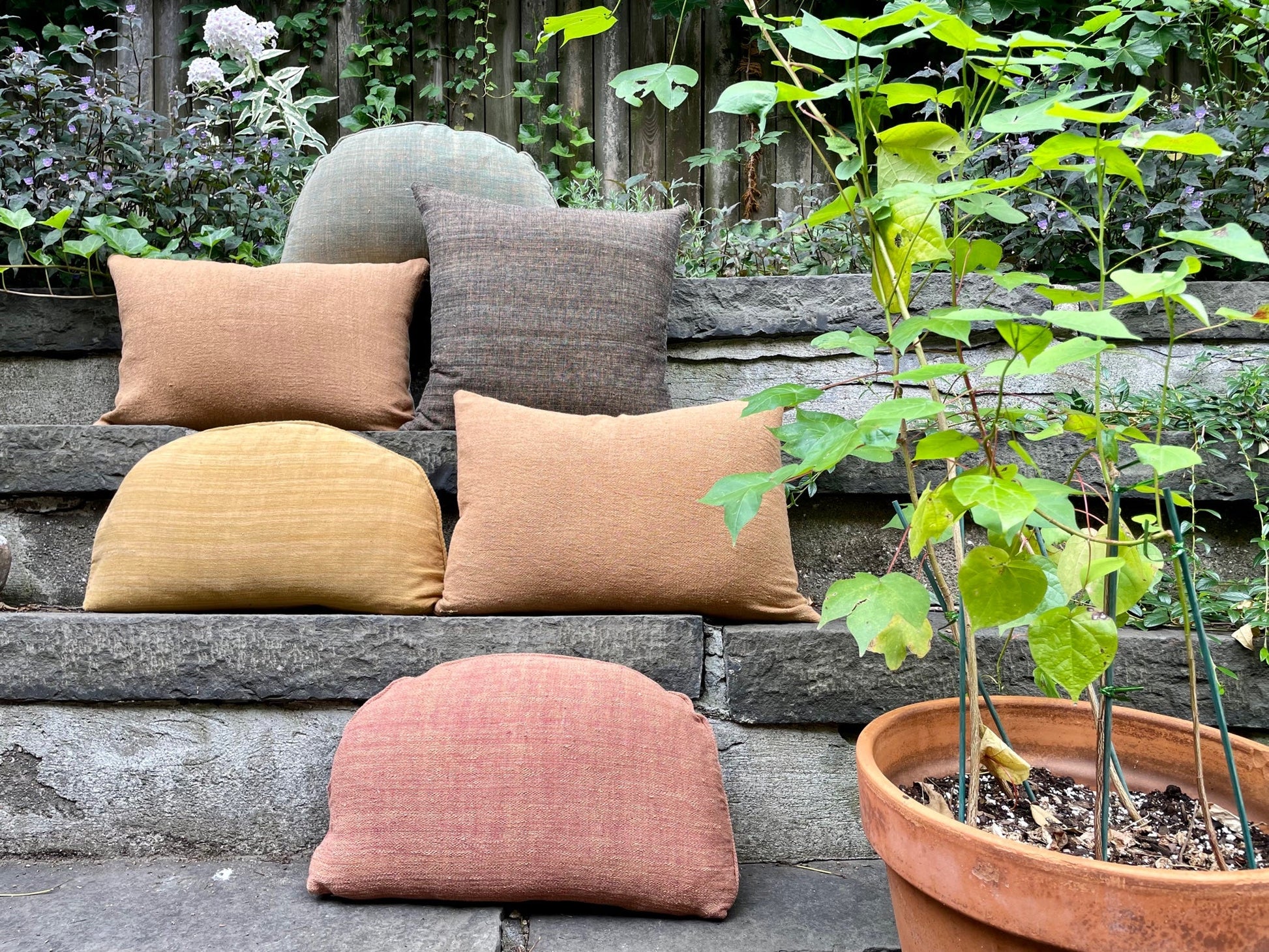 Pillow bundle - Charcoal & Brick - Behind the Hill